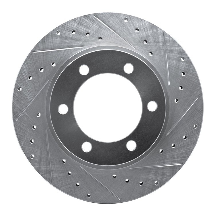 631-76123R Drilled/Slotted Brake Rotor [Silver], 1995-2004 Lexus/Toyota/Scion, Position: Front Right