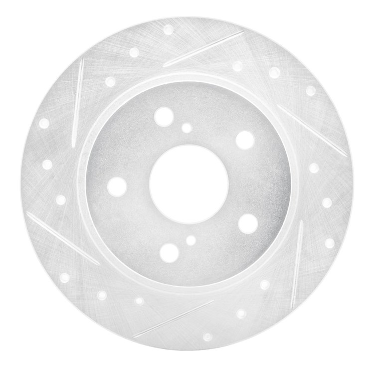 631-91000L Drilled/Slotted Brake Rotor [Silver], 2011-2016 Lexus/Toyota/Scion, Position: Rear Left