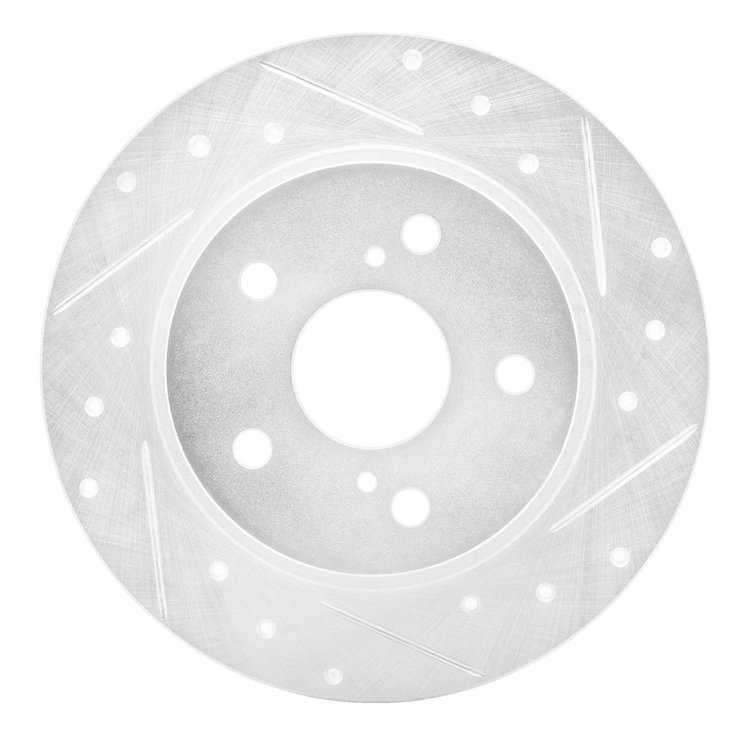 631-91000R Drilled/Slotted Brake Rotor [Silver], 2011-2016 Lexus/Toyota/Scion, Position: Rear Right
