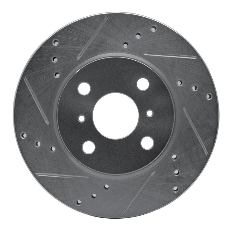 631-91001L Drilled/Slotted Brake Rotor [Silver], 2012-2015 Lexus/Toyota/Scion, Position: Front Left