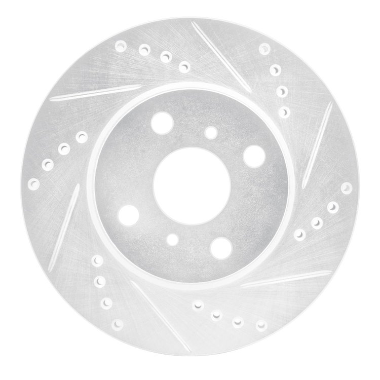 631-91001R Drilled/Slotted Brake Rotor [Silver], 2012-2015 Lexus/Toyota/Scion, Position: Front Right