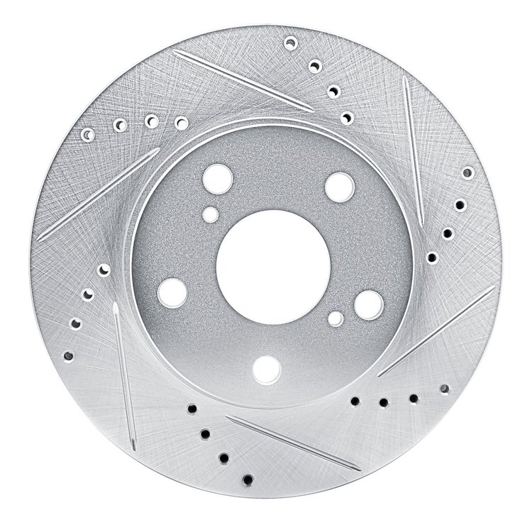 631-92042R Drilled/Slotted Brake Rotor [Silver], 2013-2018 Lexus/Toyota/Scion, Position: Front Right