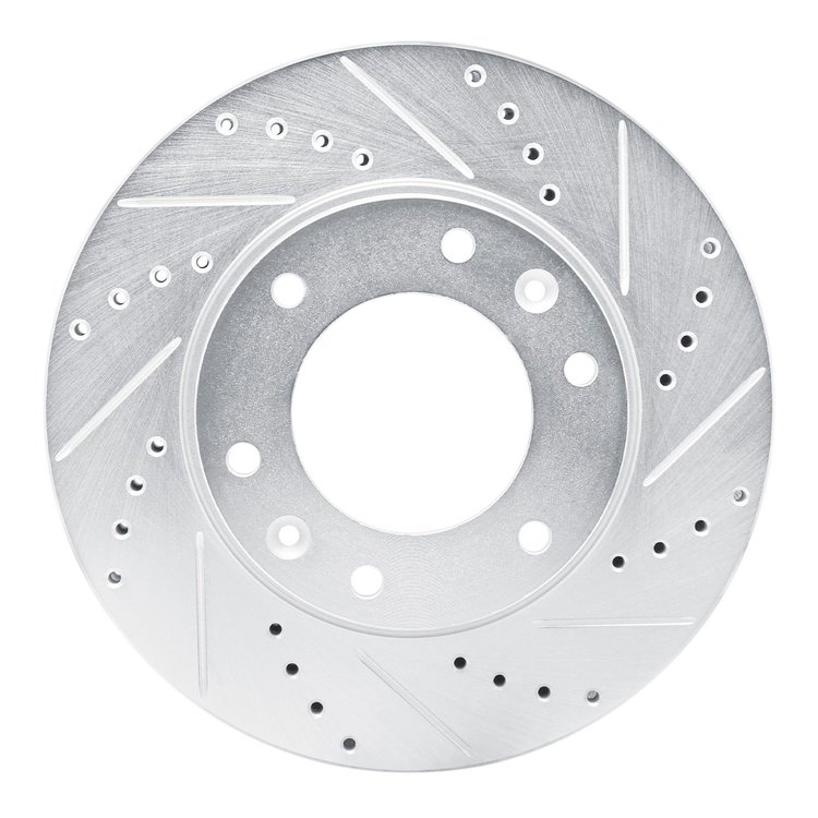 631-92088R Drilled/Slotted Brake Rotor [Silver], 2009-2019 Multiple Makes/Models, Position: Front Right