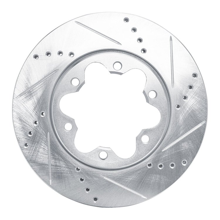 631-92097R Drilled/Slotted Brake Rotor [Silver], 2006-2019 Lexus/Toyota/Scion, Position: Front Right