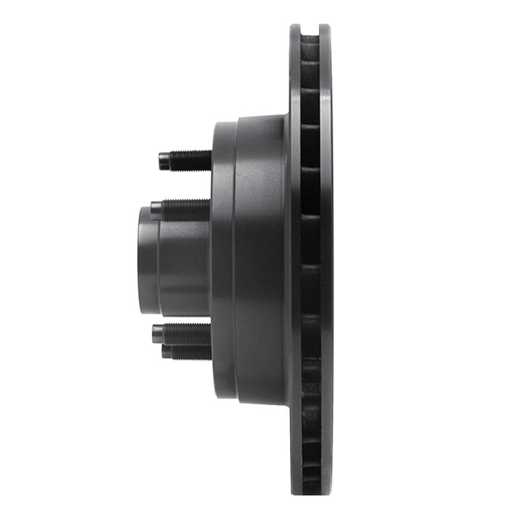 633-54123D Drilled/Slotted Brake Rotor [Black], 1992-1997 Ford/Lincoln/Mercury/Mazda, Position: Right Front