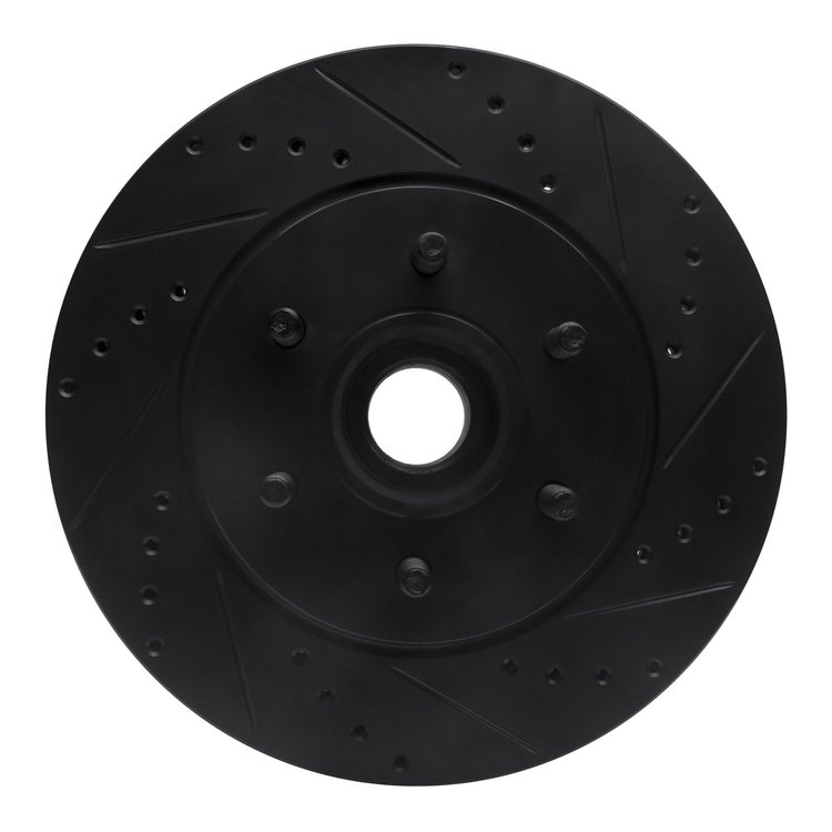 633-54184R Drilled/Slotted Brake Rotor [Black], 2004-2008 Ford/Lincoln/Mercury/Mazda, Position: Front Right