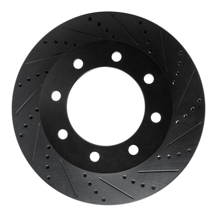 633-54196R Drilled/Slotted Brake Rotor [Black], 2005-2012 Ford/Lincoln/Mercury/Mazda, Position: Fr Right,Front Right
