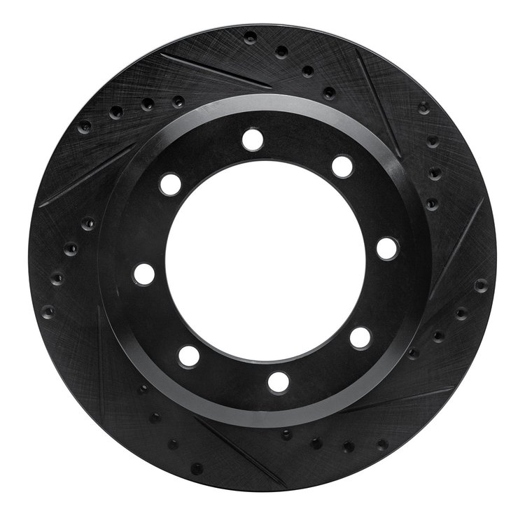 633-54200R Drilled/Slotted Brake Rotor [Black], 2005-2012 Ford/Lincoln/Mercury/Mazda, Position: Rear Right,Rr Right