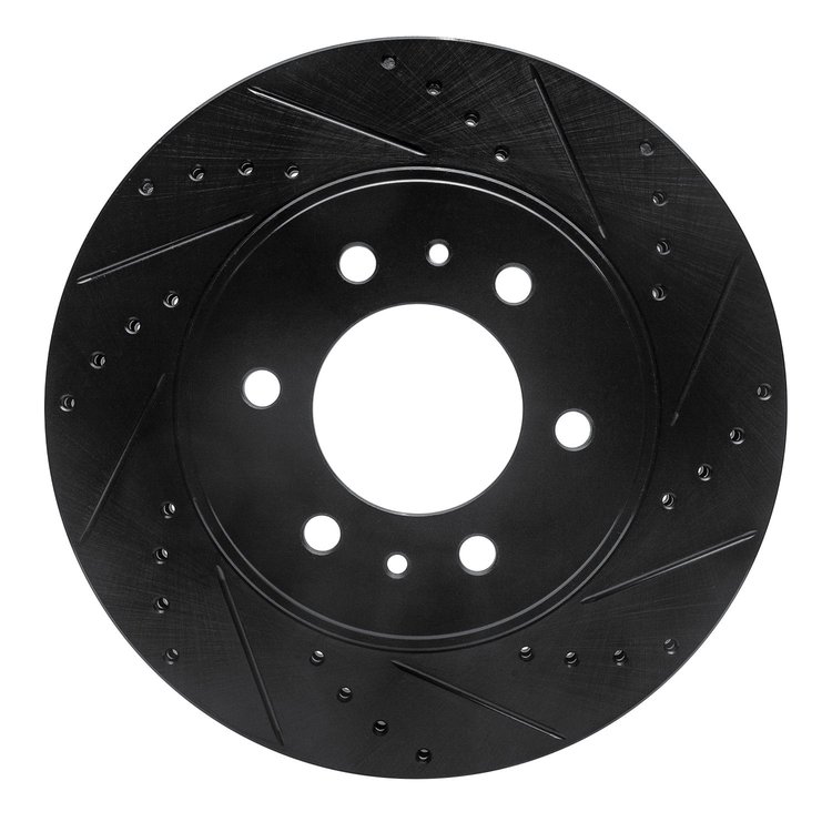633-54215R Drilled/Slotted Brake Rotor [Black], 2009-2009 Ford/Lincoln/Mercury/Mazda, Position: Front Right