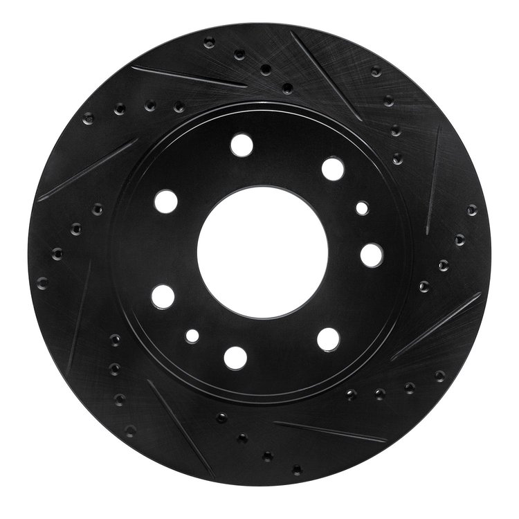 633-54216R Drilled/Slotted Brake Rotor [Black], 2009-2009 Ford/Lincoln/Mercury/Mazda, Position: Front Right
