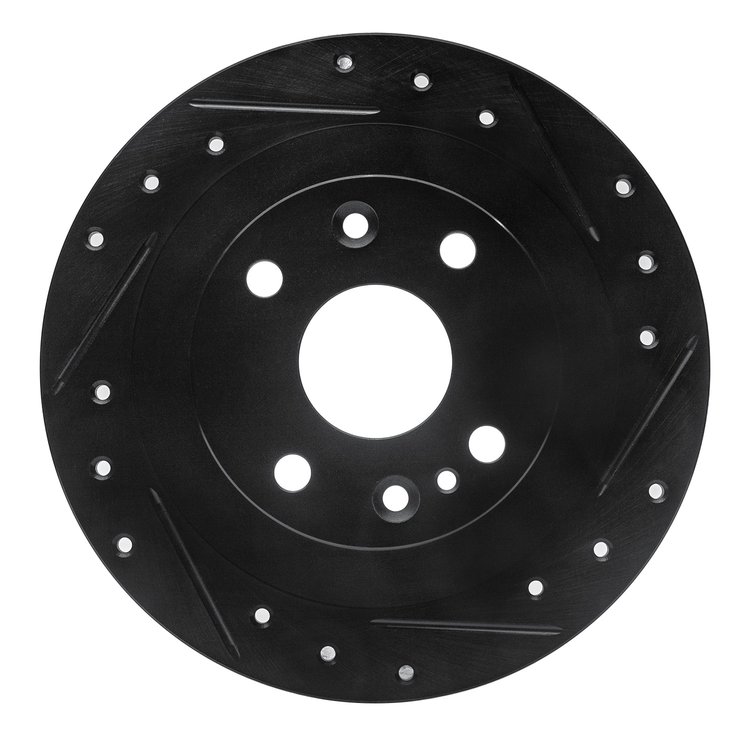 633-60001R Drilled/Slotted Brake Rotor [Black], 1987-1991 Sterling, Position: Rear Right