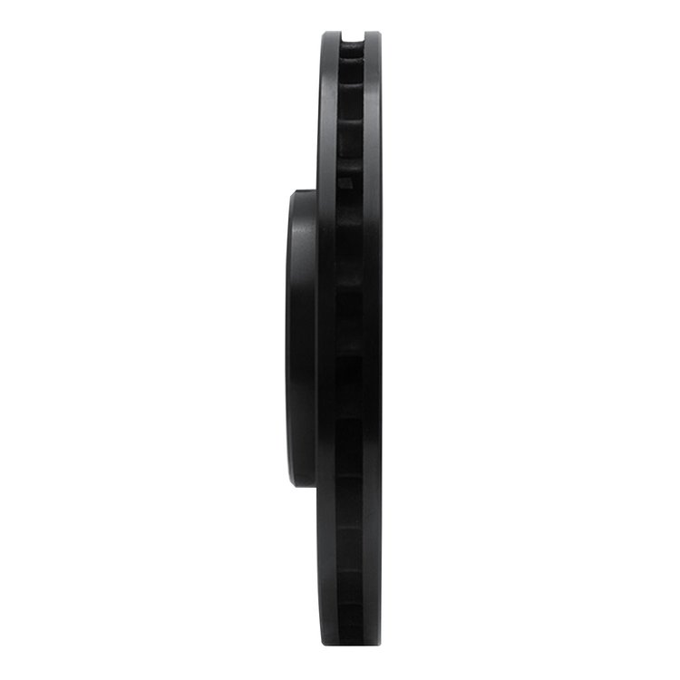 633-63124L Drilled/Slotted Brake Rotor [Black], 2000-2005 Mercedes-Benz, Position: Front Left