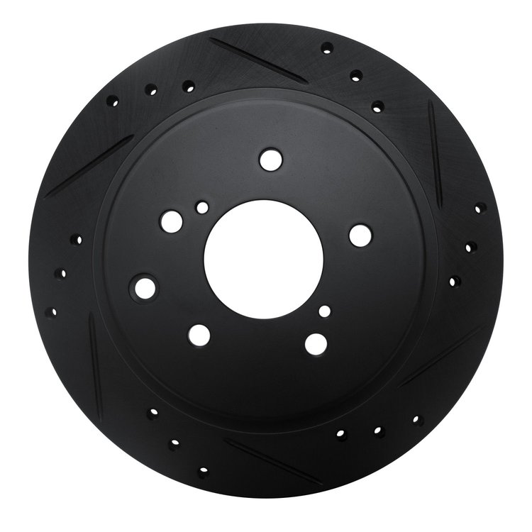 633-67034R Drilled/Slotted Brake Rotor [Black], 1989-1996 Infiniti/Nissan, Position: Rear Right