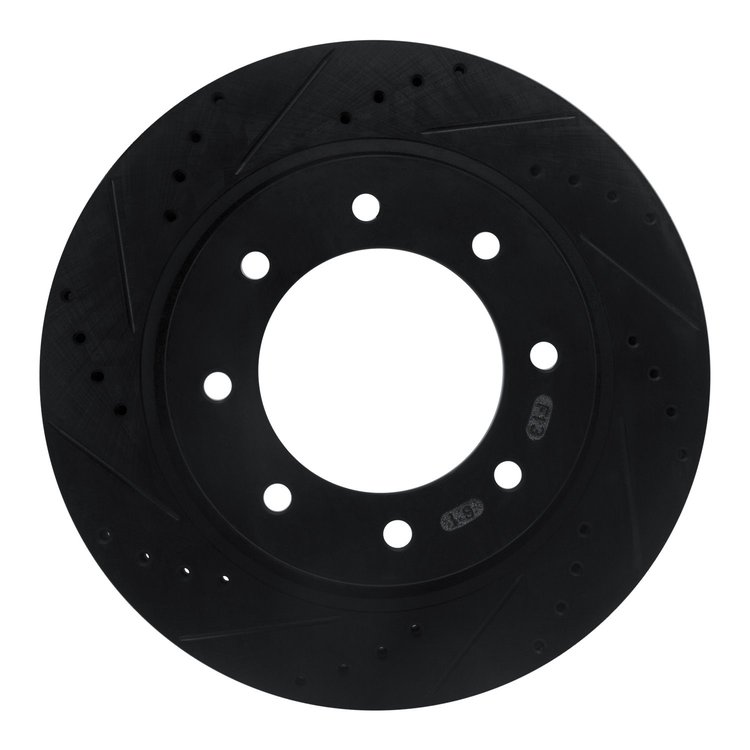 633-67102L Drilled/Slotted Brake Rotor [Black], 2012-2021 Infiniti/Nissan, Position: Fr Left,Front Left