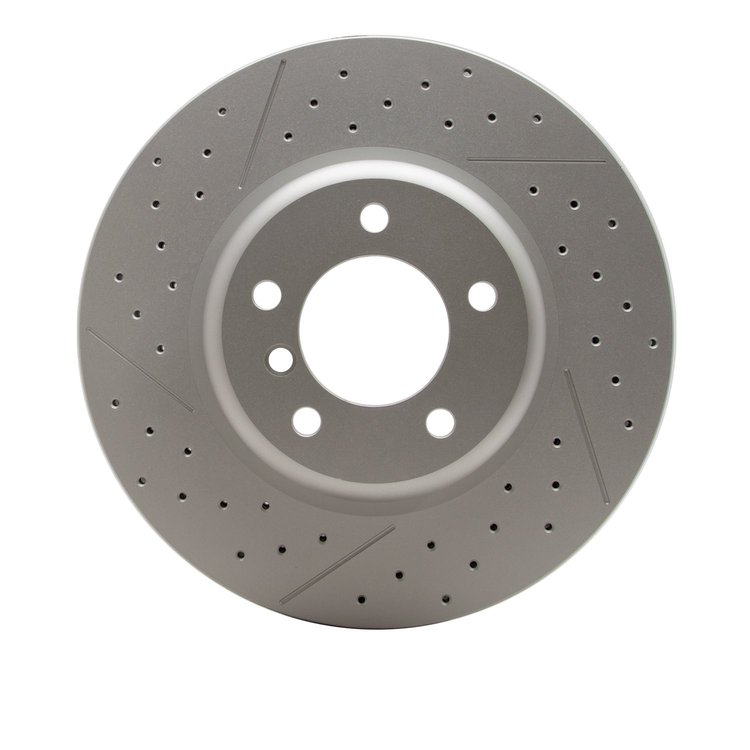 634-31085 GEOSPEC Drilled/Slotted Rotor [Coated], 2013-2013 BMW, Position: Front