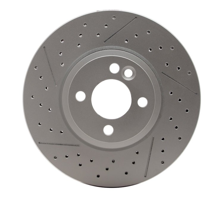 634-32006 GEOSPEC Drilled/Slotted Rotor [Coated], 2007-2015 Mini, Position: Front