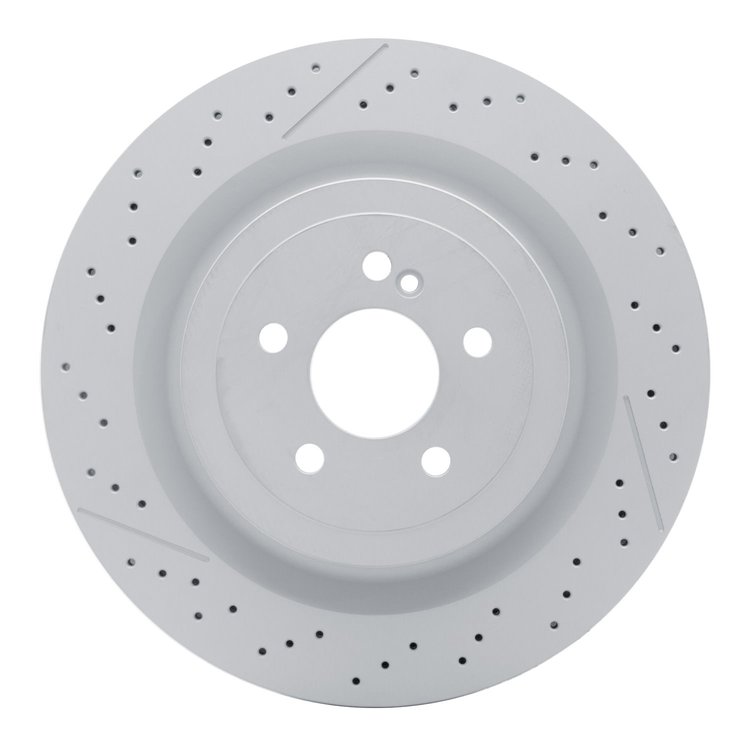 634-63104 GEOSPEC Drilled/Slotted Rotor [Coated], 2013-2021 Mercedes-Benz, Position: Rear