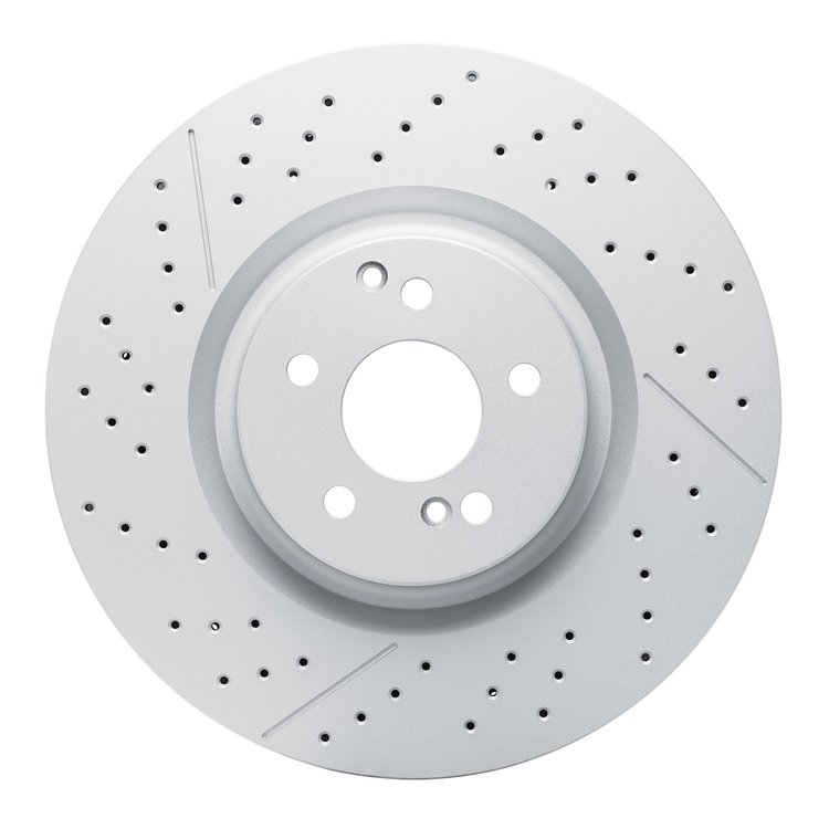 634-63179 GEOSPEC Drilled/Slotted Rotor [Coated], Fits Select Mercedes-Benz, Position: Rear