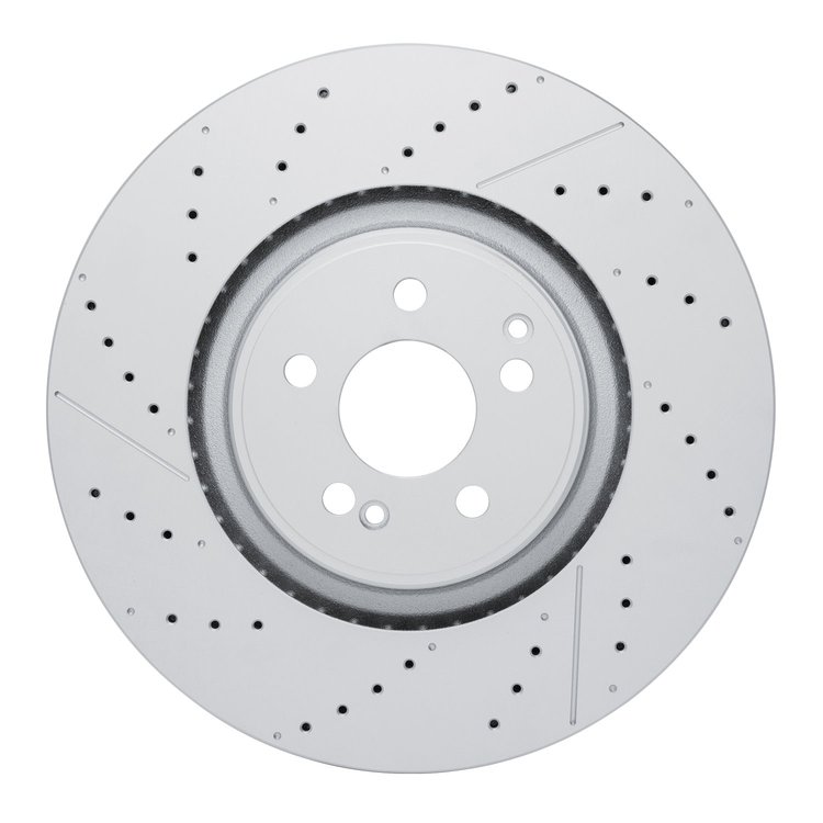 634-63194 GEOSPEC Drilled/Slotted Rotor [Coated], Fits Select Mercedes-Benz, Position: Rear