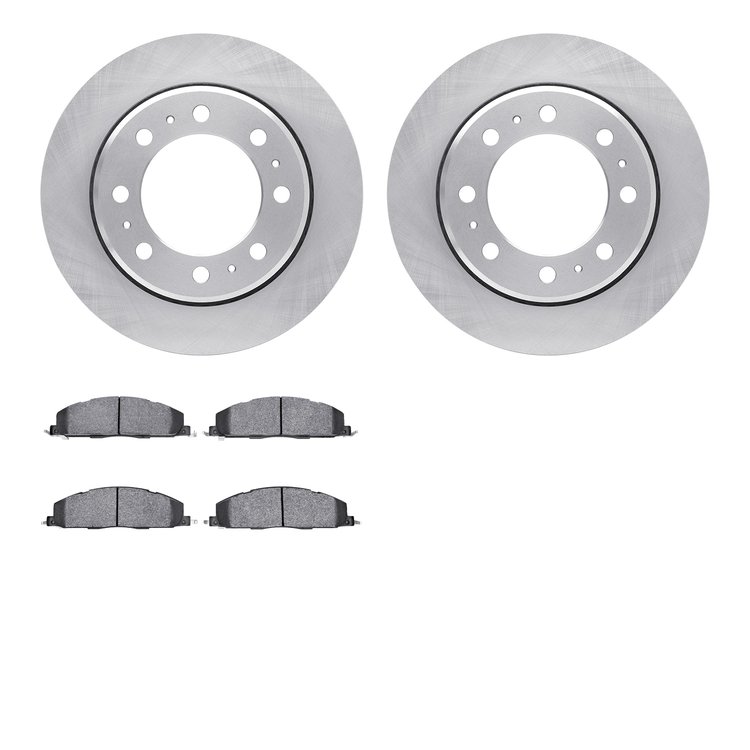 6402-40073 Brake Rotors with Ultimate-Duty Brake Pads, 2009-2018 Mopar, Position: Rear