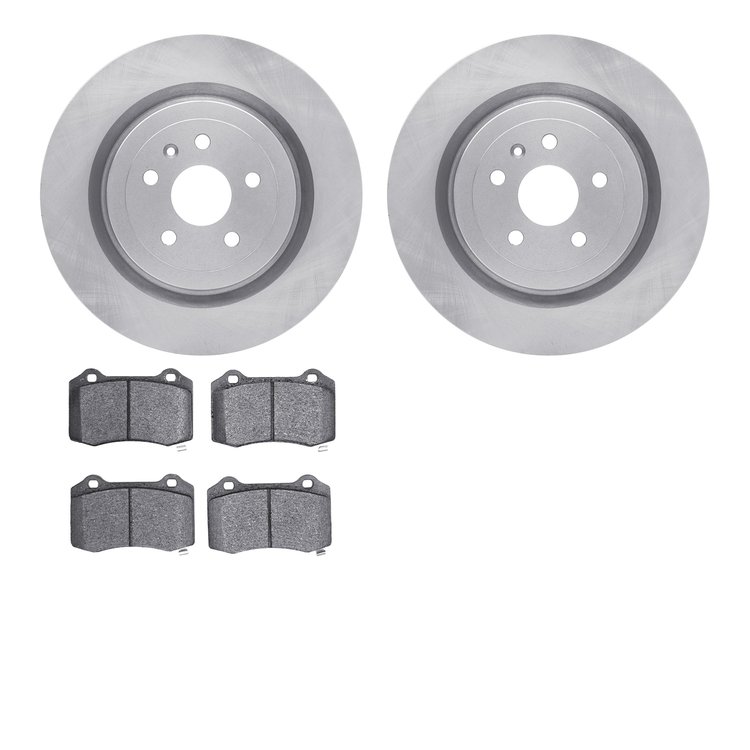 6402-47022 Brake Rotors with Ultimate-Duty Brake Pads, Fits Select GM, Position: Rear