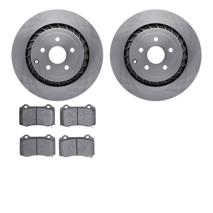 6402-47025 Brake Rotors with Ultimate-Duty Brake Pads, 2015-2017 GM, Position: Rear