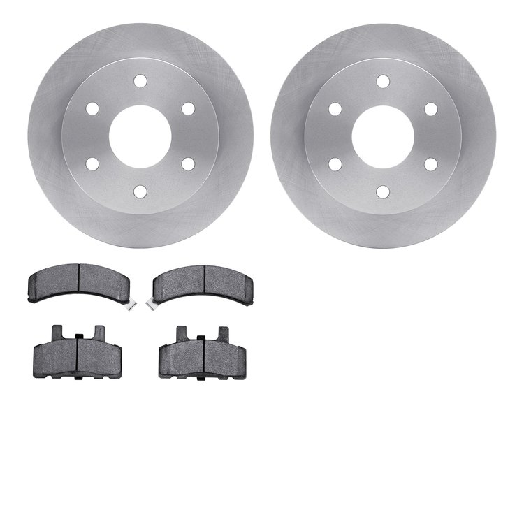 6402-48010 Brake Rotors with Ultimate-Duty Brake Pads, 1988-2000 GM, Position: Front
