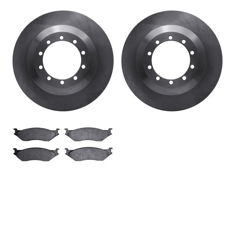 6402-54131 Brake Rotors with Ultimate-Duty Brake Pads, 1999-2004 Ford/Lincoln/Mercury/Mazda, Position: Rear, Front