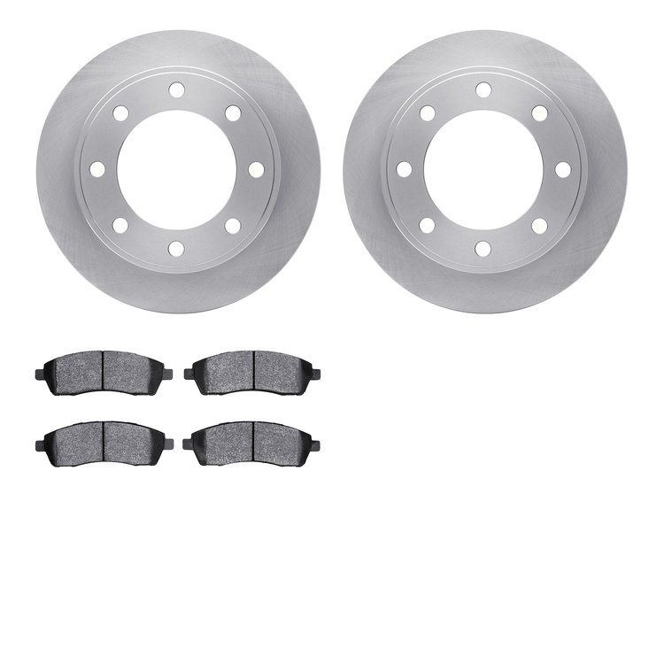 6402-54140 Brake Rotors with Ultimate-Duty Brake Pads, 1999-2005 Ford/Lincoln/Mercury/Mazda, Position: Rear