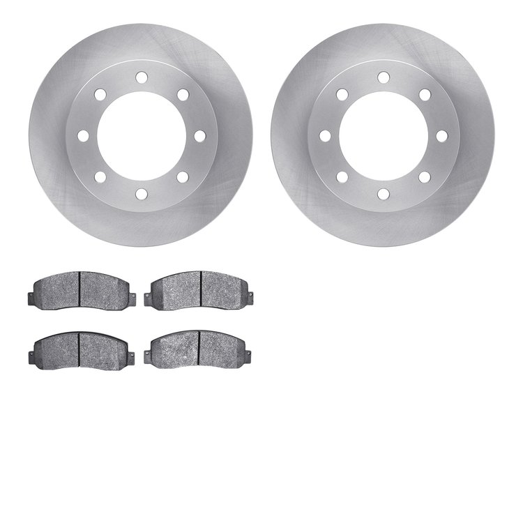 6402-54236 Brake Rotors with Ultimate-Duty Brake Pads, 2005-2011 Ford/Lincoln/Mercury/Mazda, Position: Front