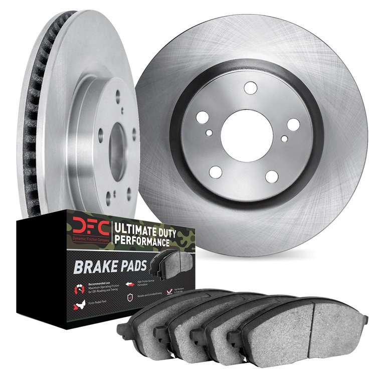 6402-54320 Brake Rotors with Ultimate-Duty Brake Pads, 1976-1985 Ford/Lincoln/Mercury/Mazda, Position: Front