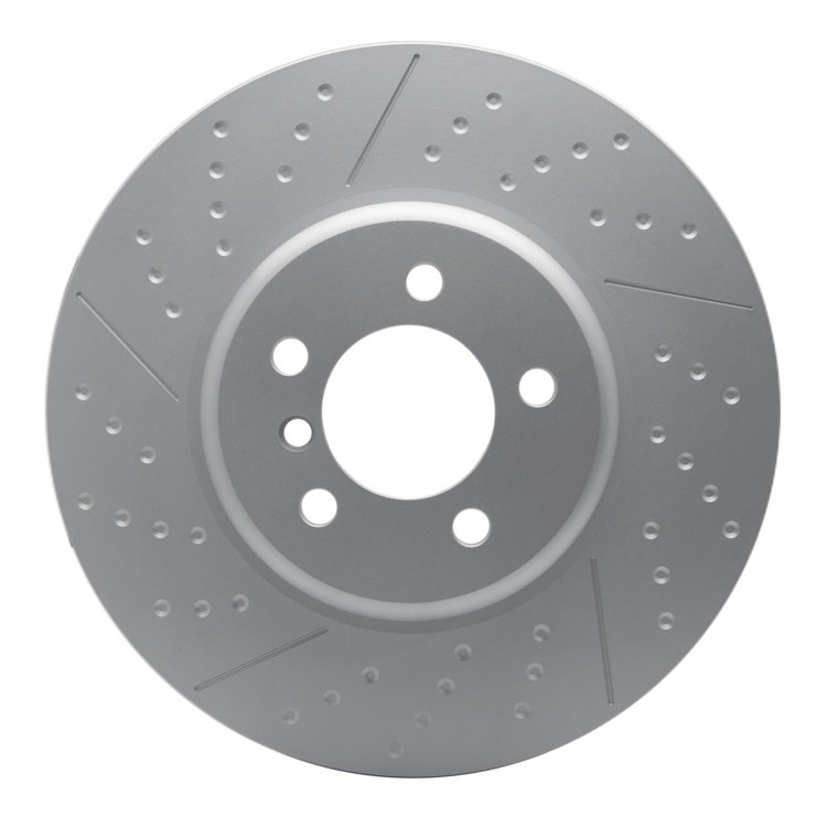 644-31112 GEOSPEC Dimpled & Slotted Rotor [Coated], 2013-2020 BMW, Position: Front