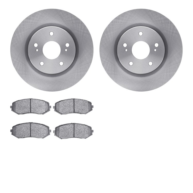 6502-01071 Brake Rotors w/5000 Advanced Brake Pads Kit, 2006-2017 Suzuki, Position: Front