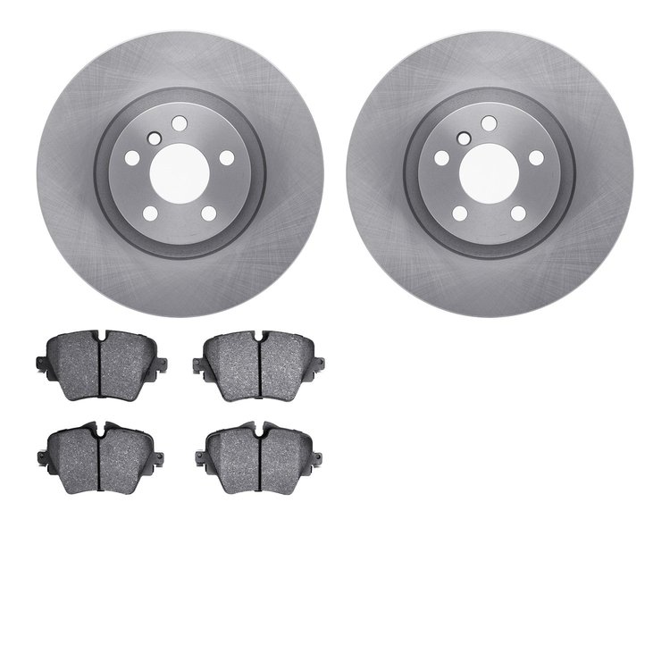 6502-31715 Brake Rotors w/5000 Advanced Brake Pads Kit, Fits Select Multiple Makes/Models, Position: Front