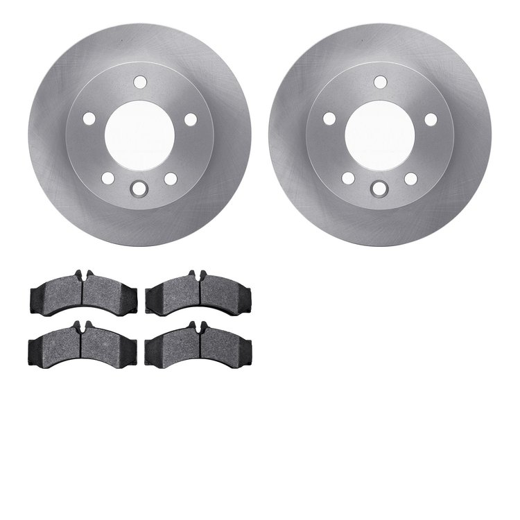 6502-40268 Brake Rotors w/5000 Advanced Brake Pads Kit, 2002-2006 Multiple Makes/Models, Position: Front