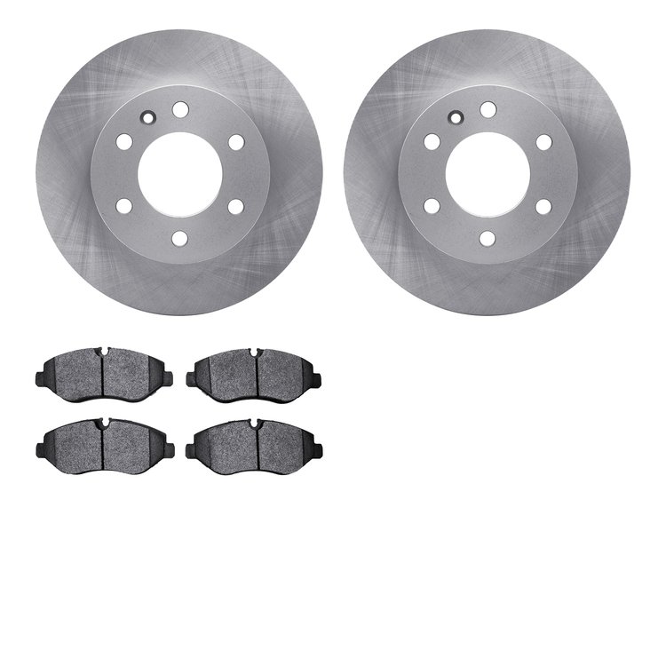 6502-40274 Brake Rotors w/5000 Advanced Brake Pads Kit, 2007-2018 Multiple Makes/Models, Position: Front