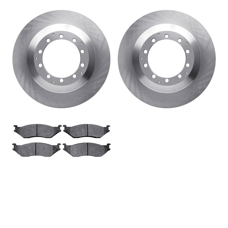 6502-40513 Brake Rotors w/5000 Advanced Brake Pads Kit, 2005-2017 Multiple Makes/Models, Position: Rear, Front