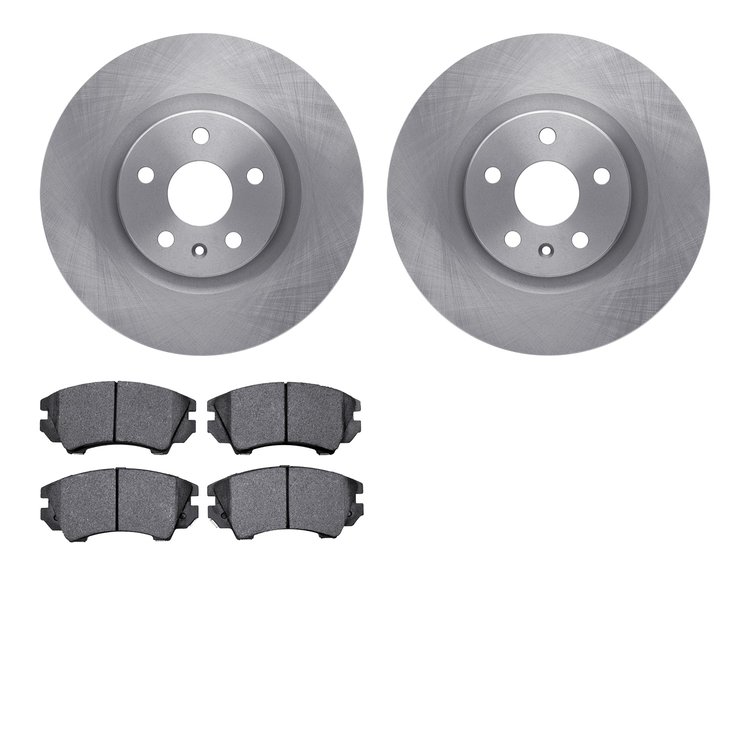 6502-46193 Brake Rotors w/5000 Advanced Brake Pads Kit, 2011-2017 GM, Position: Front