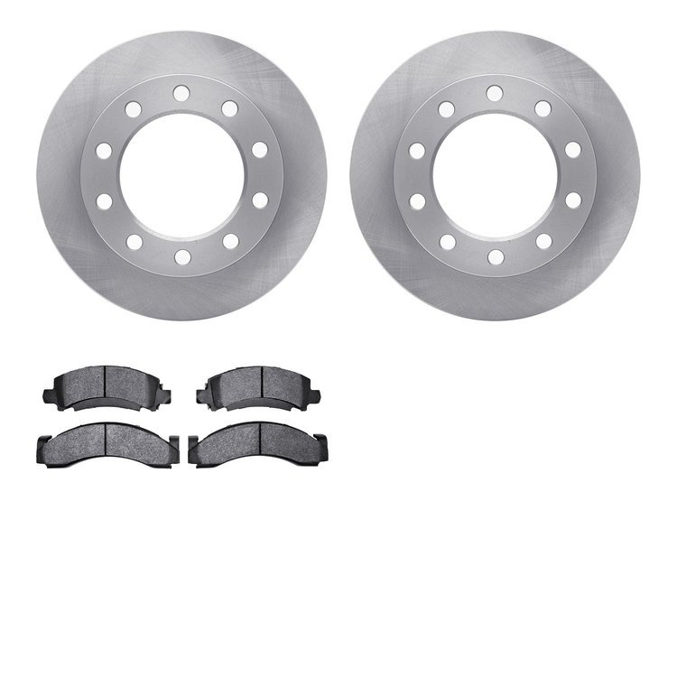 6502-48156 Brake Rotors w/5000 Advanced Brake Pads Kit, 1976-2005 Multiple Makes/Models, Position: Front, Rear