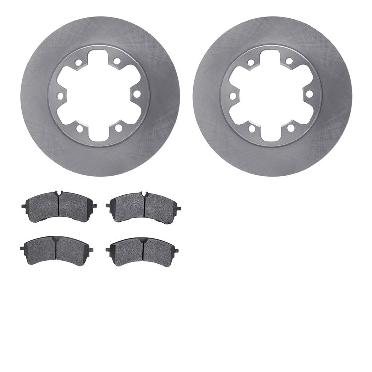 6502-54229 Brake Rotors w/5000 Advanced Brake Pads Kit, Fits Select Ford/Lincoln/Mercury/Mazda, Position: Rear