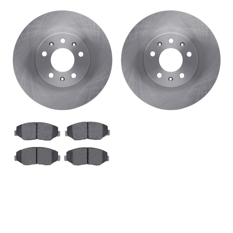 6502-59451 Brake Rotors w/5000 Advanced Brake Pads Kit, 2016-2021 Acura/Honda, Position: Front
