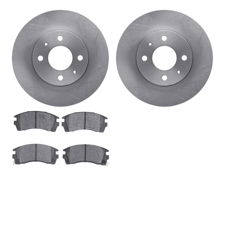 6502-67152 Brake Rotors w/5000 Advanced Brake Pads Kit, 1991-2006 Infiniti/Nissan, Position: Front