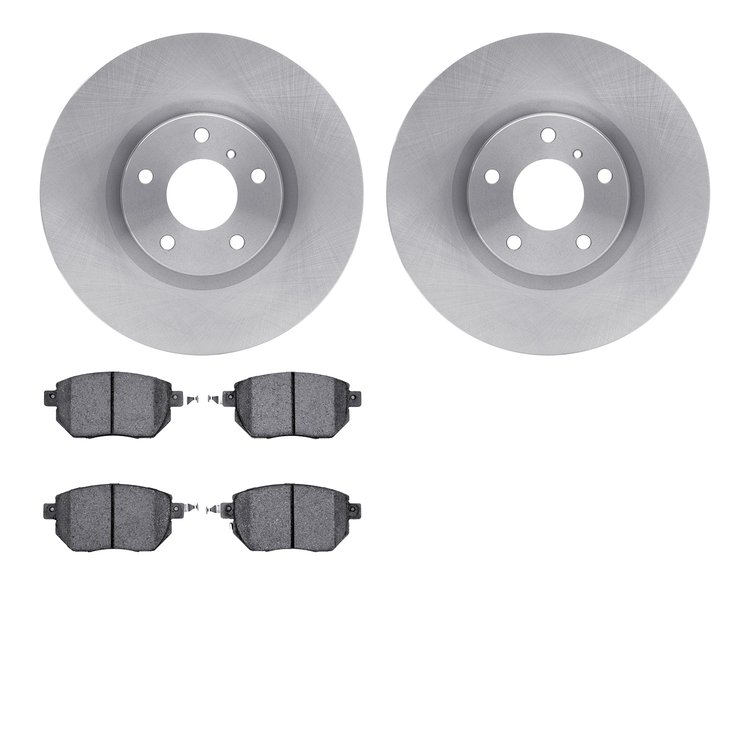 6502-67343 Brake Rotors w/5000 Advanced Brake Pads Kit, 2003-2011 Infiniti/Nissan, Position: Front