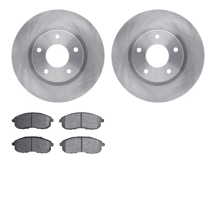 6502-67414 Brake Rotors w/5000 Advanced Brake Pads Kit, 2013-2019 Infiniti/Nissan, Position: Front