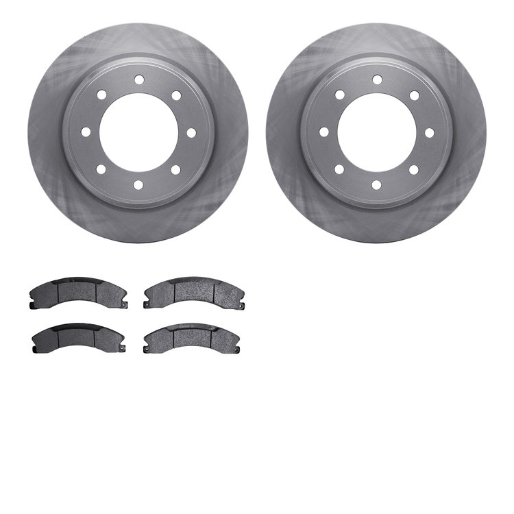 6502-67507 Brake Rotors w/5000 Advanced Brake Pads Kit, 2012-2021 Infiniti/Nissan, Position: Rear