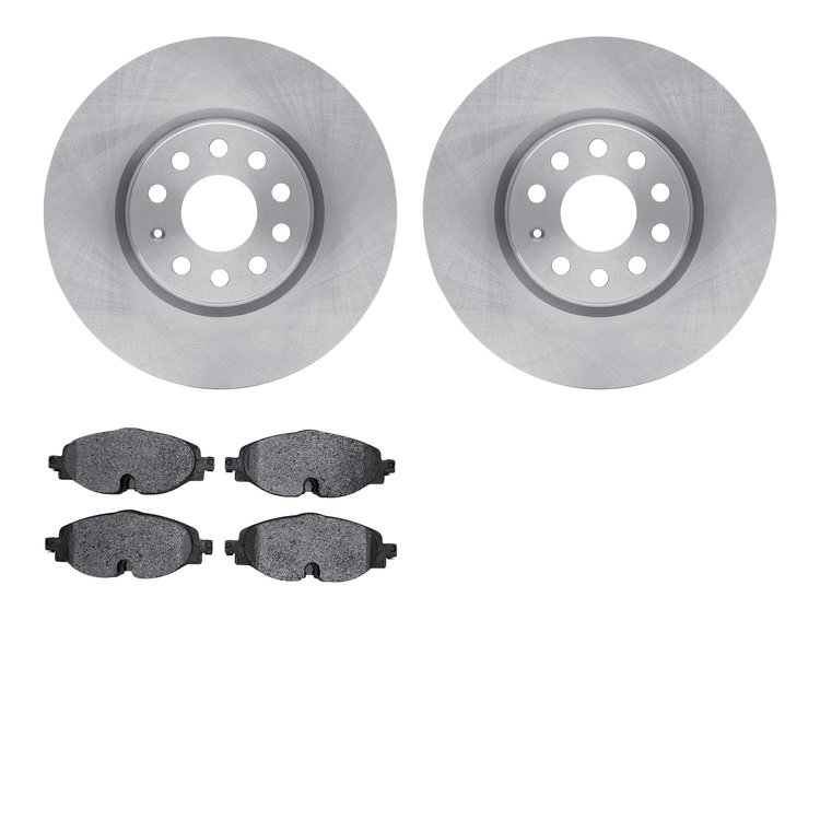 6502-74433 Brake Rotors w/5000 Advanced Brake Pads Kit, Fits Select Multiple Makes/Models, Position: Front