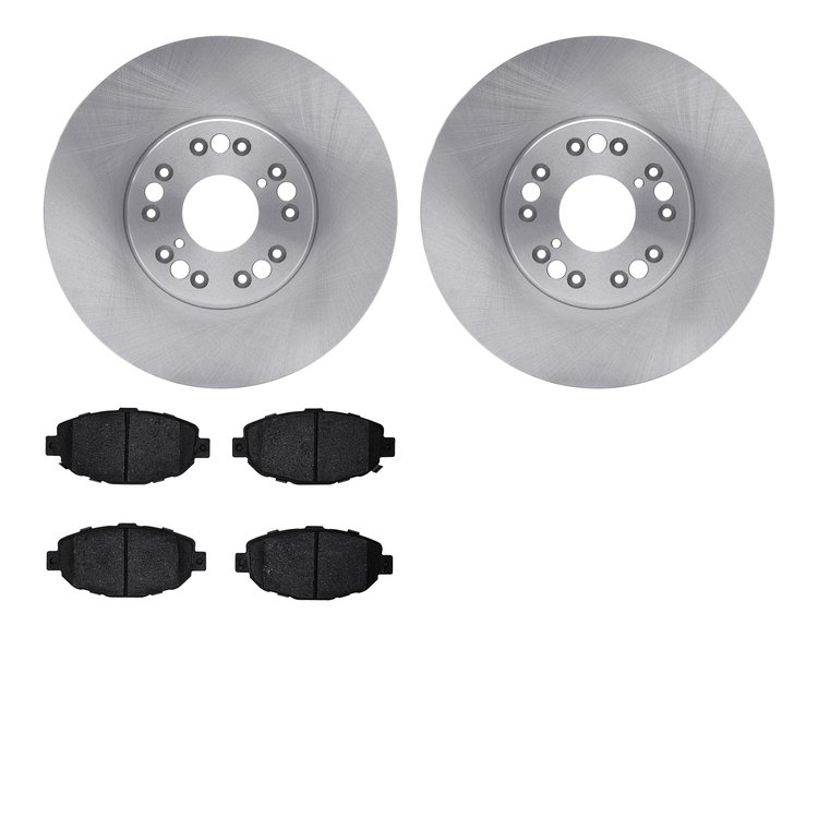 6502-75052 Brake Rotors w/5000 Advanced Brake Pads Kit, 1992-2000 Lexus/Toyota/Scion, Position: Front