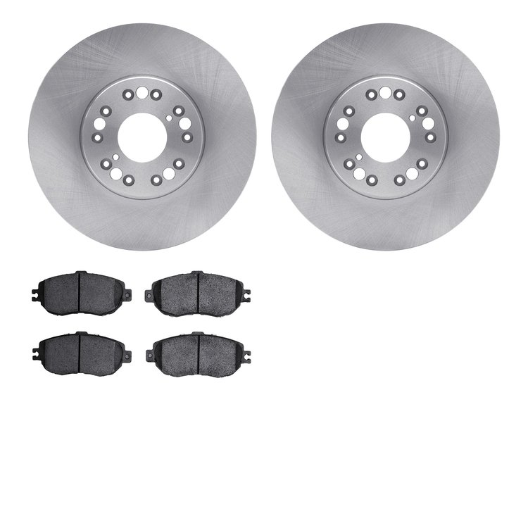 6502-75053 Brake Rotors w/5000 Advanced Brake Pads Kit, 1993-1994 Lexus/Toyota/Scion, Position: Front