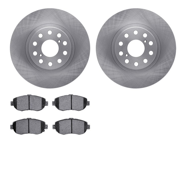 6502-76359 Brake Rotors w/5000 Advanced Brake Pads Kit, 1993-1998 Lexus/Toyota/Scion, Position: Front
