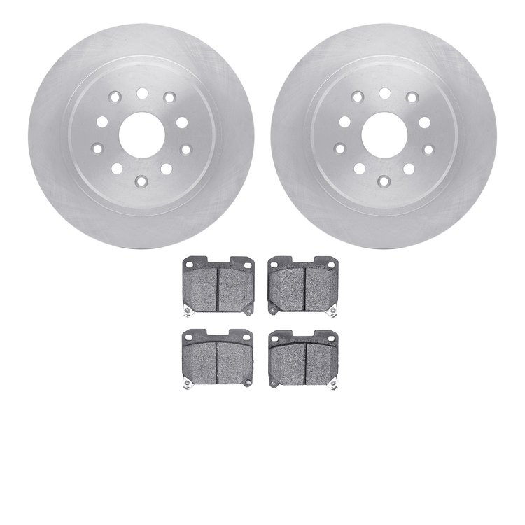 6502-76365 Brake Rotors w/5000 Advanced Brake Pads Kit, 1993-1998 Lexus/Toyota/Scion, Position: Rear